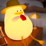 چراغ خواب سیلیکونی Happiness duck fun lamp - تصویر 4